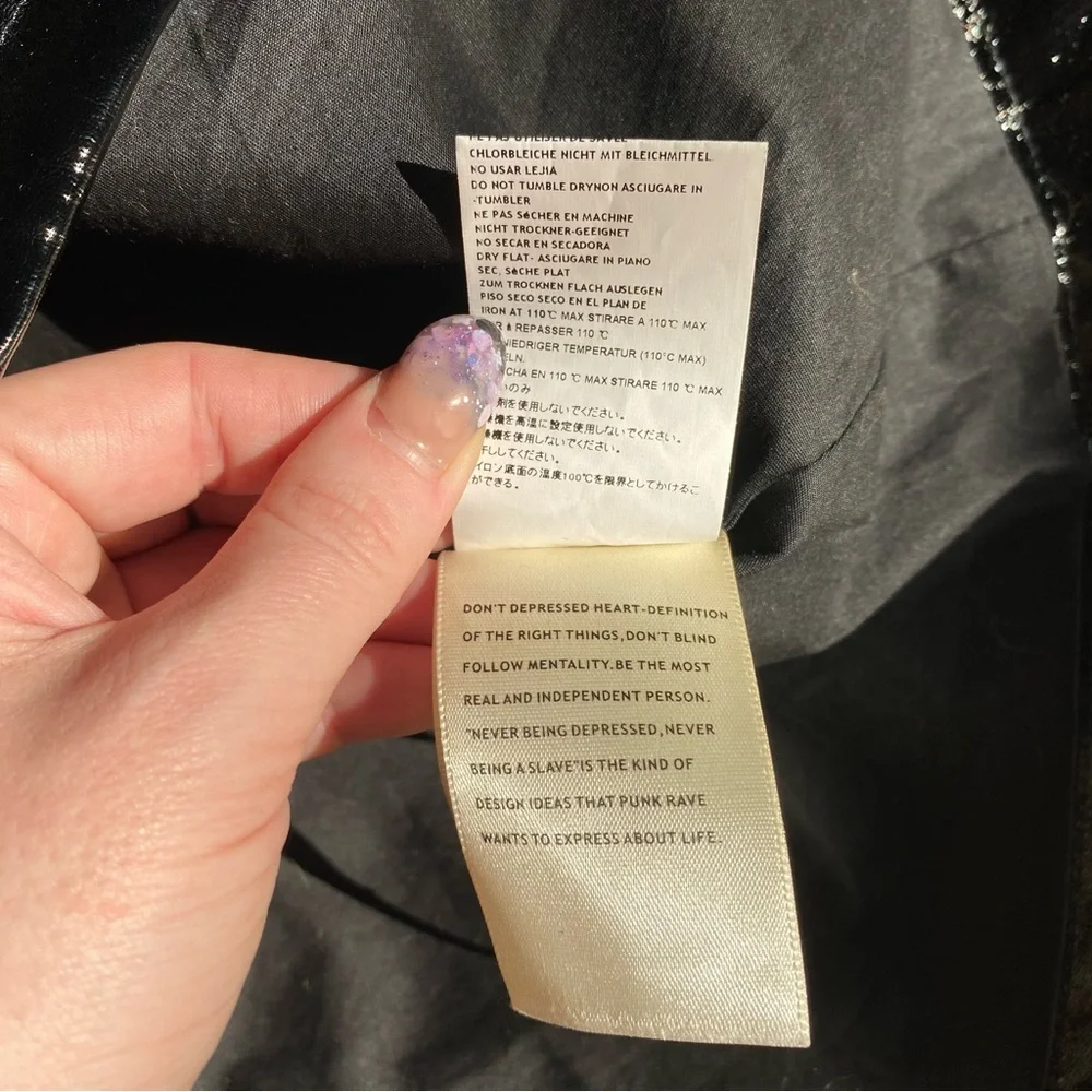 Punk Rave PVC Vest Black Size-S - Picture 9 of 10